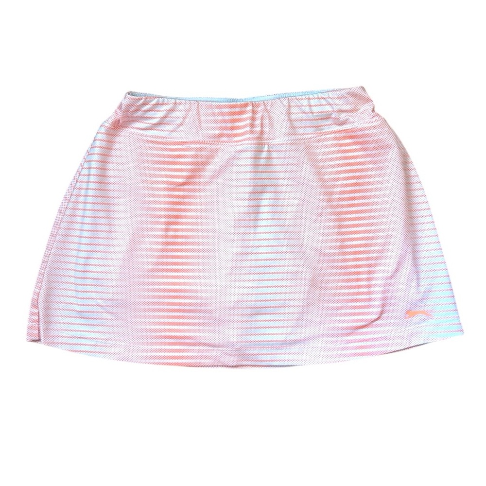 Slazenger Tennis Skort White and Orange Pattern Women’s Size Small